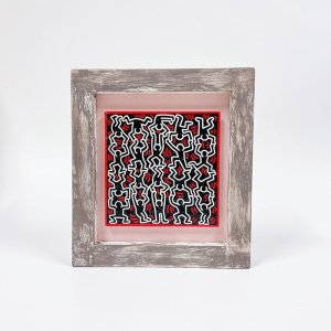 画像: 【Keith Haring】キース・ヘリング/絵画　アート　メディウム額装