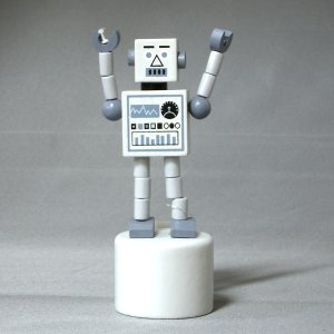 画像: 輸入雑貨　ミニロボット（グレー）